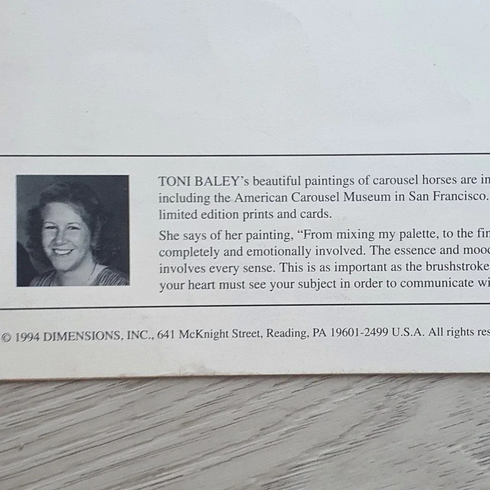 Dimensions Toni‎ Baley Rose Carousel Cross Stitch Pattern Leaflet 227 Vintage